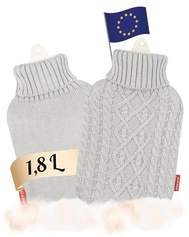 soxo Lustige Wärmflasche Mit Bezug Geschenk Für Frauen Männer Geschenke Lustig Wärmeflasche Grau