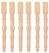 Toddmomy Dollhouse Wood Spindles 1: 12 Scale Wooden Baluster Spindles Unfinished Wood Craft Spindles Miniature Table Legs for Dollhouse Furniture Accessories Wood Color