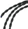 sourcing map Filo intrecciato rivestito in tessuto 2 core 18AWG 3 metri/9,8 piedi, cavo elettrico in tessuto vintage per lampada a sospensione, progetto fai da te, nero