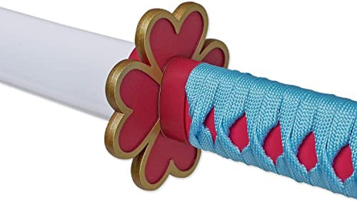 Épée Katana Nichirin en bambou fait à la main avec gaine en PVC 100 cm (Mitsuri Kanroji)