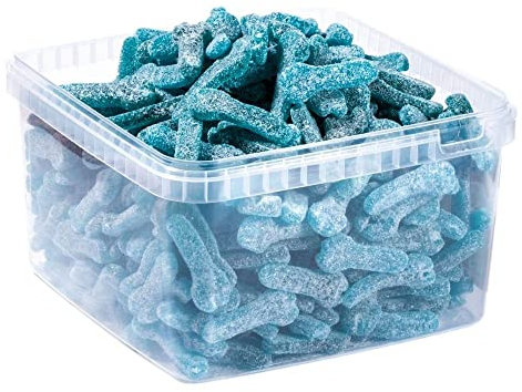 Llaves Ácidas Azul Pintalenguas 290 Unidades - Tarro Expositor 1570g