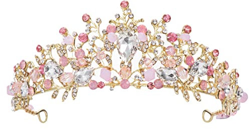 Tiara Kristall Krone mit Strass, Königin-Krone für Frauen, Hochzeit Braut-Diadem Prinzessin Crown Verkleiden Kostüm Party Zubehör für Kinder Brithday Halloween Babyshower