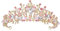 Tiara Kristall Krone mit Strass, Königin-Krone für Frauen, Hochzeit Braut-Diadem Prinzessin Crown Verkleiden Kostüm Party Zubehör für Kinder Brithday Halloween Babyshower