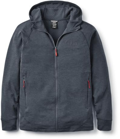 Rab Men's Nexus Fleece Hoody | Full-Zip, Lightweight Hooded Jacket, for Hiking & Climbing