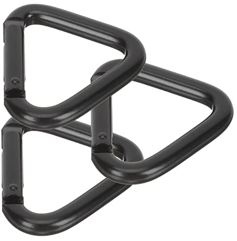 3 Stück Dreieckskarabiner Großer Schlüsselanhänger Mini-Schlüsselanhänger Kletterkarabiner Dreiecksschnalle Schlüsselanhänger Schnallenpaket Zum Klettern Großer