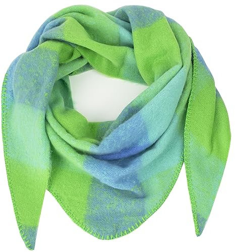 Glamexx24 XXL Schal Damen Halstuch Unisex Poncho Dreieckige Form Trendfarben Winterschal Kariert Viele Variationen