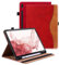 Vkooer Custodia per Samsung Tab S9 FE+/ S9 FE Plus 12.4 Cover Protettiva Pelle PU [Auto Svegliati/Sonno] Flip Tasca Case con Supporto per Galaxy Tab S9 FE+ 12.4 pollici 2023 - Rosso