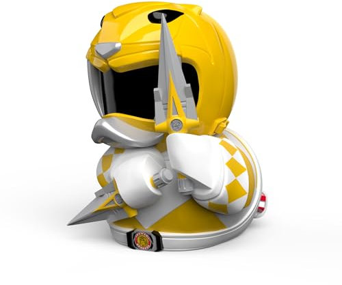 TUBBZ Erstausgabe Gelbe Ranger Sammler-Vinyl-Gummientenfigur - Offizielle Power Rangers-Merchandise - Kinder TV, Filme & Videospiele