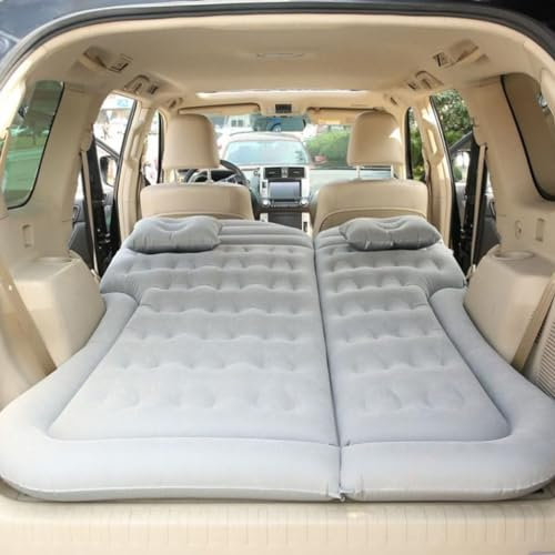 LOKORI Matratze Auto Luftbett für Audi A6 C7 Avant A6 C7 Allroad A6 C8,Tragbar Dickere Rücksitz Kofferraum Reisen Luftkissen Reise Campingzubehör,D-Grey 01