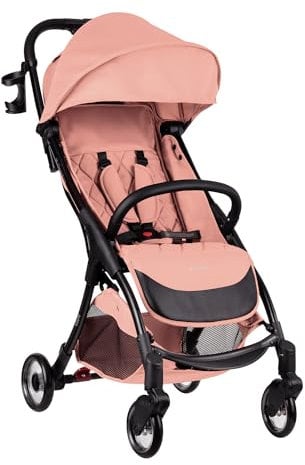 Kikkaboo Passeggino Cloe Telaio alluminio Pieghevole Portabicchieri fino a 22 kg, colori:rosa