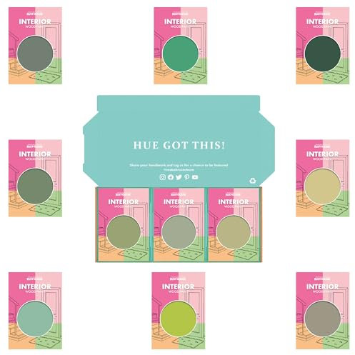 Rust-Oleum Interior Wood Paint in Matt finish - Rich Greens Tester Box