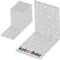 KOTARBAU® 12er Set Winkel 80x80x60 mm Winkelverbinder Schwerlastwinkel aus feuerverzinkter Stahl Eckwinkel mit Sicke Blechwinkel Metallwinkel 90 Grad Stahlwinkel Winkelprofil Bauwinkel Stuhlwinkel