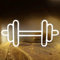 Fitnessstudio-Neonschild, Hantel-LED-Neonlicht für Heim-Fitnessstudio-Dekoration, weißes Neonschild, dimmbare LED-Fitnessraumbeleuchtung für Wanddekoration Wanddekoration für Männer und Frauen