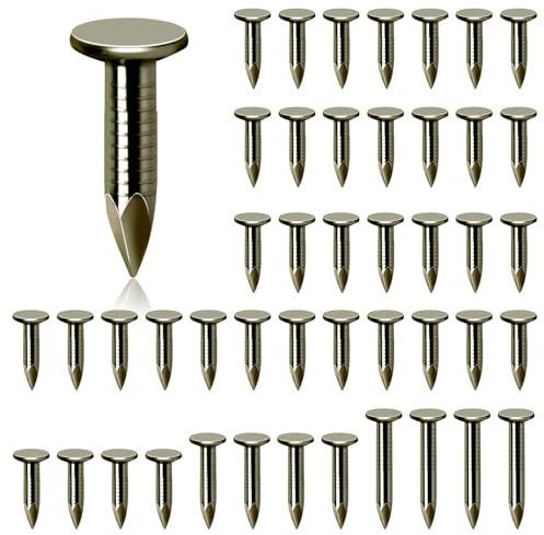 Glarks 300pcs 3/4 pouces acier toit feutre clou clou clou clou clou feutre tête fraisée pour fixer toit de remise, toit en feutre ardoise, tuiles de remise en bois