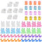 64 Pcs Mini Resin Animal, Luminous Tiny Toy Resin Figures With 4 Cute Animal Styles, Glow in the Dark Mini Duck, Frogs, Dogs, Rabbit for DIY Miniature Garden Landscape Dollhouse Home Decoration