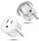 2 Stück Reiseadapter US to EU Adapter, Reisestecker US auf EU, USA Stecker Adapter, USA to Europa Steckdose, Reisestecker für Geräte mit US-Netzteil