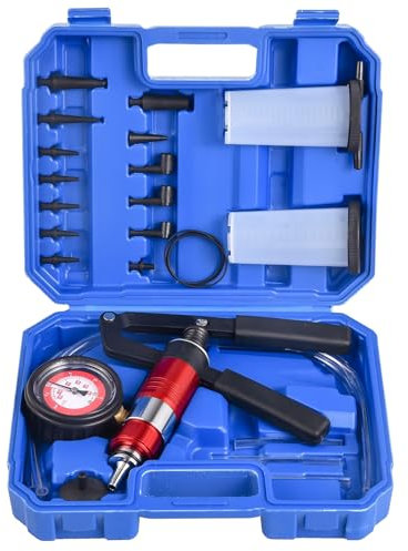 DHA 2 in 1 Hand Held Vacuum and Pessure Pump Tester Brake Fluid Bleeding Bleeder Kit One Man for Car Motorcycle