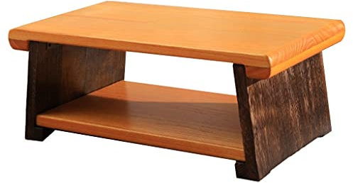 Couchtische Auf dem Boden sitzender Teetisch Couchtisch Klappbarer Mini-Holztisch Arbeitstisch Wohnzimmer Schlafzimmer Laptop-Schreibtisch Leicht zu bewegen, dick und stabil (Farbe: Braun, Größe: Star