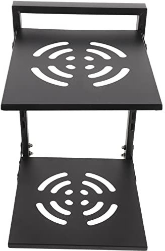 Amosfun Estante Almacenaje Cocina Doble Capa Soporte Ollas Sartenes Esquina Organizador Doméstico Multifuncional Encimera Fácil Limpiar Portátil Resistente