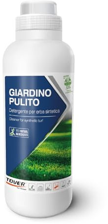 TOVER, Giardino Pulito, Detergente concentrato per erba sintetica, Azione igienizzante, Raccomandato in presenza di cani e animali domestici, 1 unità, 1 L