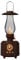 Retro LED Lantern Bluetooth Speaker, Hi-Fi Audio, IPX4 Waterproof, USB/AUX/TF Card Compatible, Flame Effect Ambient Light (Deep Wood Stripes)