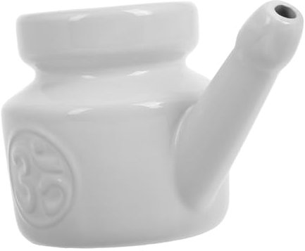 HOLIDYOYO Ceramic Nasal Irrigation Pot Aus Keramik Sanfte Nasenspülung Für Erwachsene Für Yoga Und Saisonale Allergien Effektive Nasenreinigung Und Befeuchtung