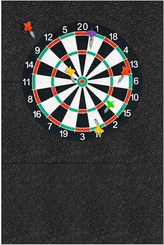 STFALI Dartboard-Wandschutz, Filz-Dartscheibe-Wandschutz, selbstklebend, gespleißt, Dartscheibe-Wandrahmen, Dartboard-Rückseite, Filz-Wandfliesen, Korkplatten für Dartscheiben