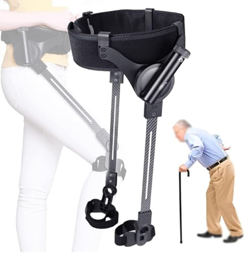 Gehhilfen Bionic Body Power Gehhilfen, Schlaganfall-Hemiplegie-Gehhilfe, Rehabilitationstraining für die unteren Gliedmaßen, Gehen mit Beinen, 3-stufig einstellbare Stärke,Both Legs-L