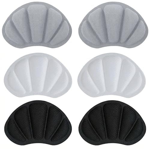Kronwahl 3 PAIRES coussinets de talon pour chaussures, protège-talons autocollants, semelles de protection antidérapants pour talon contre frottements et ampoules