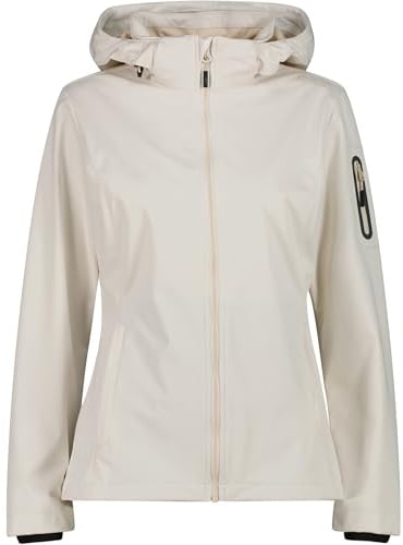 CMP Woman Jacket Zip Hood Offwhite - 38