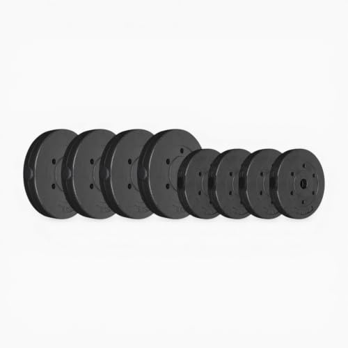 GymSets 1 Vinyl Weight Plates, 30kg Set (4x2.5kg) + (4x5kg)