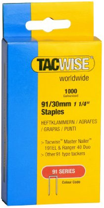 Tacwise 0286 Schmalrückenklammern (91/30mm ,1.000 Stück pro Verpackung)