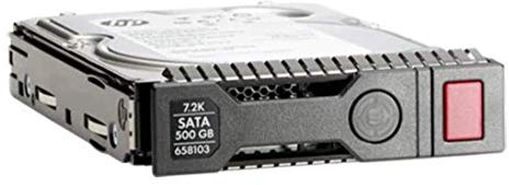 HP 6G LFF - Disco Duro Interno (500 GB, Serial ATA III), Negro