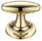 Fulton & Bray Oval Extended Mortice Knob - Polished Brass