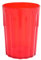 Harfield Translucent Red Tumblers 250ml/25cl (Pack of 4) Unbreakable Reusable Polycarbonate Cups