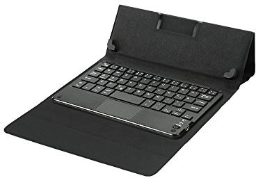 Talius Funda Tablet CV-3005 para Pantallas de 8. Teclado Bluetooth magnético y touchpad con enganches adaptables. Compatible con Android, Windows e iOS.