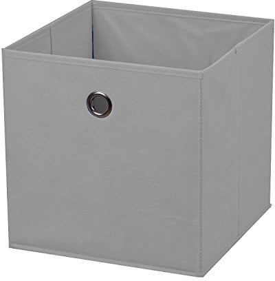 5 Stück Faltbox Hellgrau 28 x 28 x 28 cm Aufbewahrungsbox faltbar