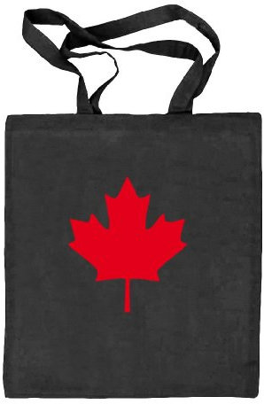 Shirtstreet24, CANADA/KANADA, Länder Natur Stoffbeutel Jute Tasche (ONE SIZE), Größe: onesize,schwarz natur