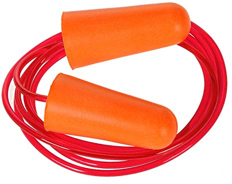 Portwest EP08 Corded PU Foam Ear Plugs (200 Pairs) | Orange, One Size, CE Certified, EN 352-2, Hearing Protection, Hygienic Storage