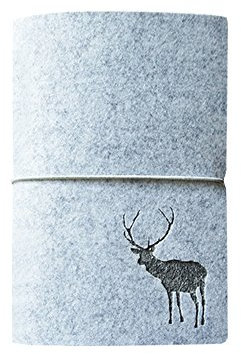 Ringbuch von Jia Hu A5/A6, Filz-Tagebuch, Notizbuch, nachfüllbar, Geschenk A6