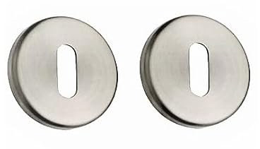 Paire de rosaces KLOSE besser - Rondes Diam.53 mm - Elsa - Trou de clé L - Inox 304