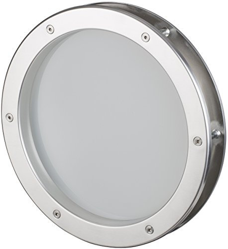 Bullauge 25 cm Edelstahl-Optik, VSG satiniert, sehr hochwertig, Rundfenster