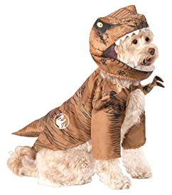Rubies Official Jurassic World: Fallen Kingdom Tyrannosaurus Rex 'T-Rex' Dinosaur Pet Dog Costume, Large Halloween