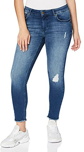 ONLY Carmakoma Damen Carwilly Reg Ank Mbd Noos Skinny Jeans, Blau (Medium Blue Denim), 46W / 32L