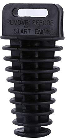 Keenso Motorrad Auspuffstopfen, Motorrad Dirt Bike 2 4-Takt Auspuff Schalldämpfer Auspuffstopfen 27mm-48mm (Schwarz)