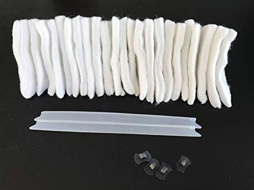 24pcs Almohadillas de algodón Kit de repuestos para el Limpiador magnético de Ventanas de Doble Cara Cepillo de Limpieza de Vidrio