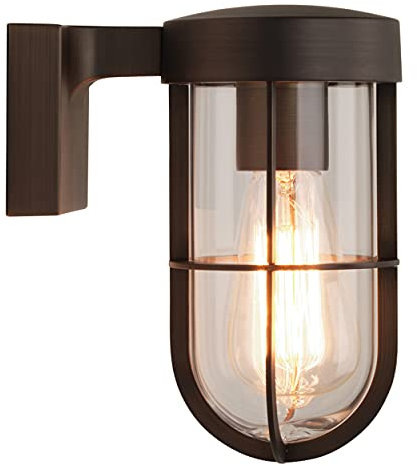 Astro Exterior Wall Light, Zinc, 60 W, Bronze