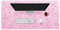 Insun Tapis de Souris en Feutre 2mm D'épaisseur Antidérapant Tapis de Bureau pour Les Jeux et Sous-main Bureau Rose 70x40cm