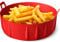 WAVELU Air Fryer Silicone Pot Liner | Extra Strong | Food Safe Air fryers Accessories | Replacement of Flammable Parchment Paper Liners | No More Harsh Cleaning Basket After Using Airfryer (3-5QT)