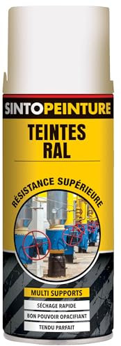 Peinture aérosol Teintes RAL Professionnels 400ml SINTO - Couleur: Blanc brillant - RAL9010